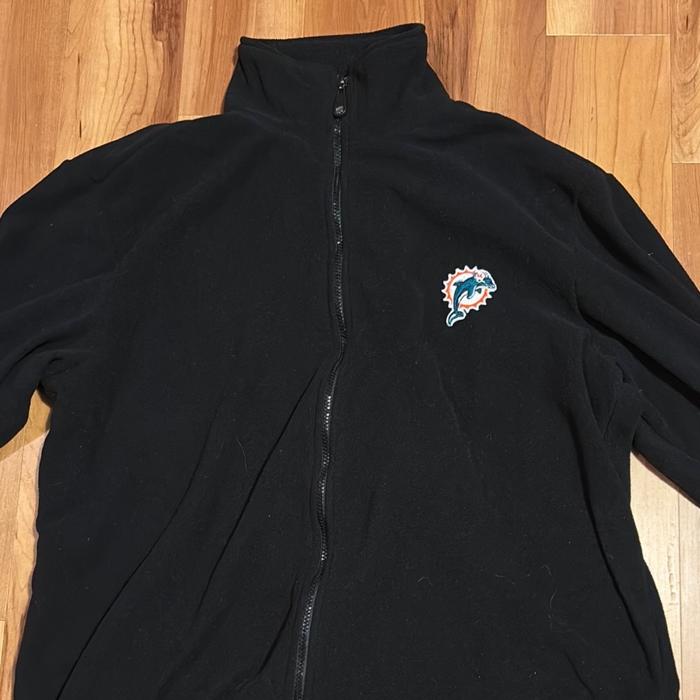 Miami Dolphins Black Fleece Jacket